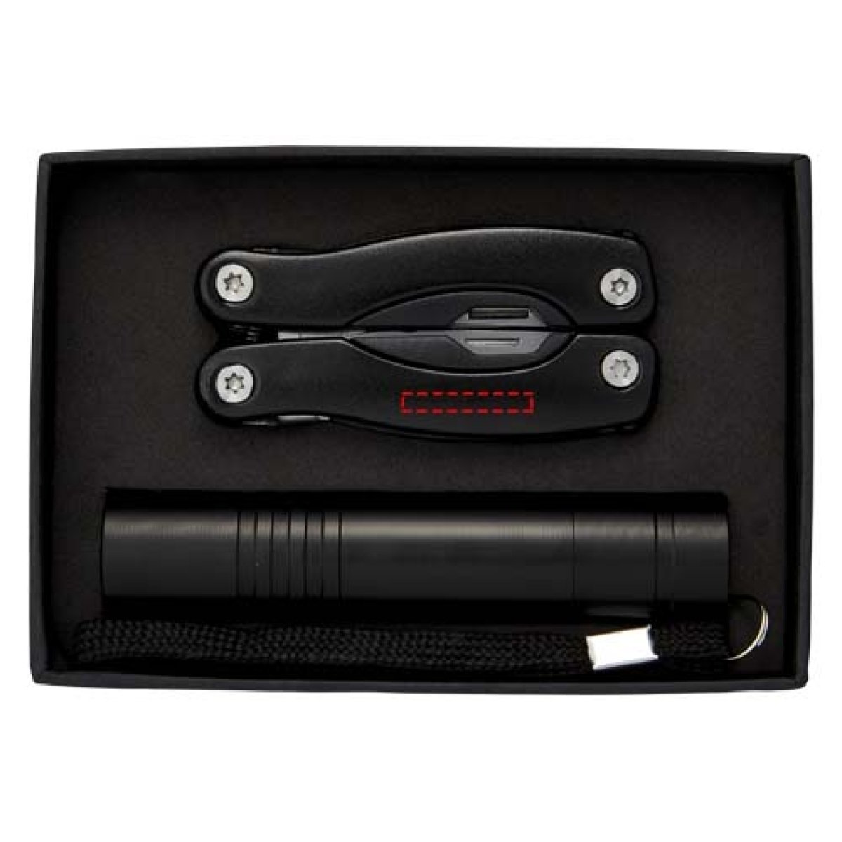 Scout multitool - aluminium - LED zaklamp - mes - geschenksverpakking - gereedschap