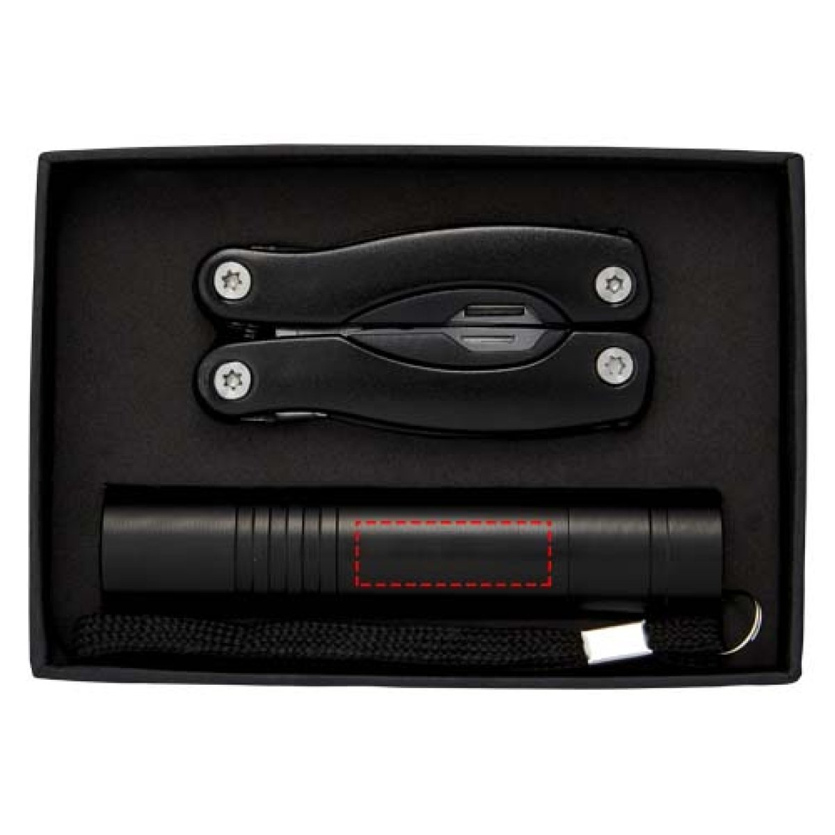 Scout multitool - aluminium - LED zaklamp - mes - geschenksverpakking - zaklamp