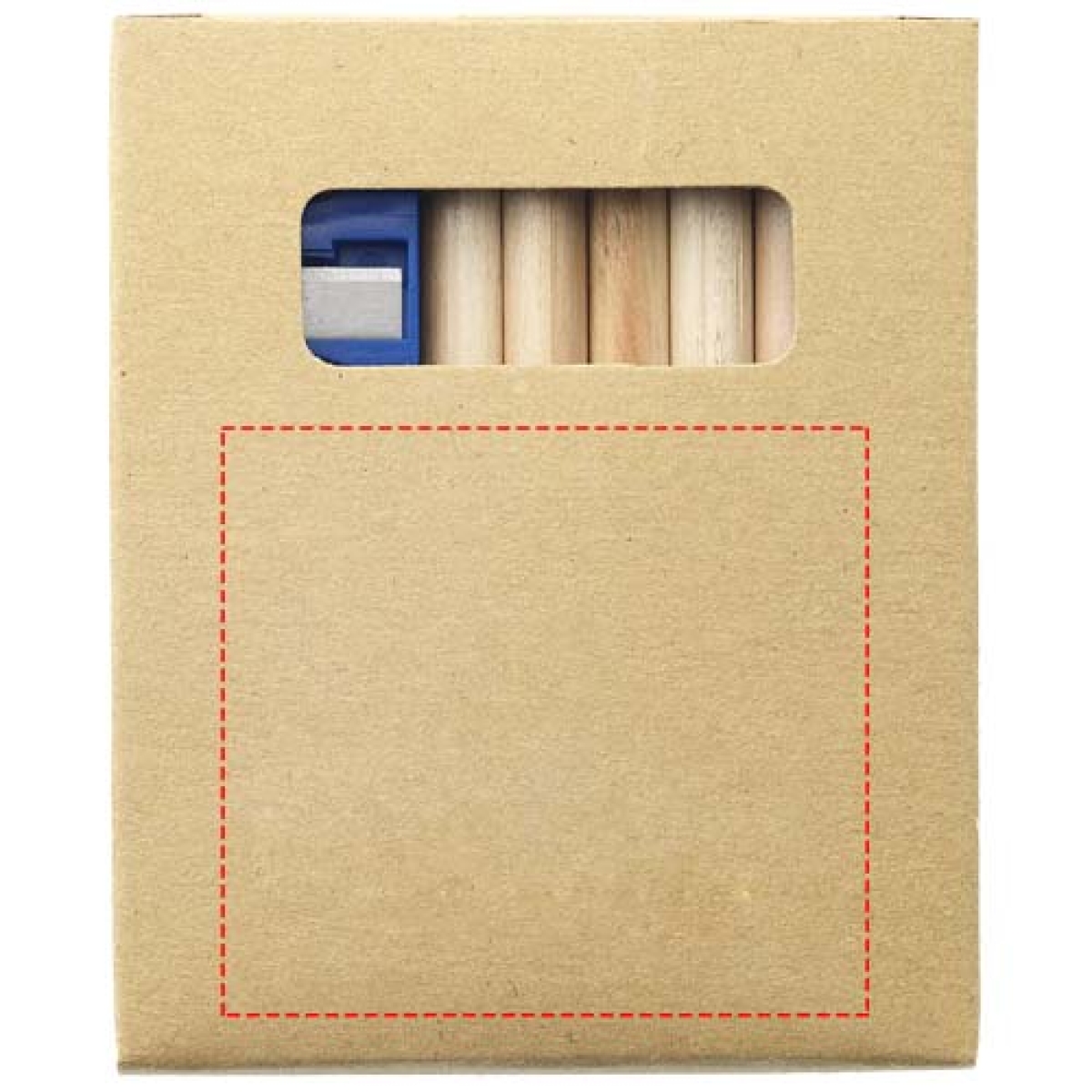 Potlodenset - hout - 8-delig - mini - puntenslijper - kleurboek - doos