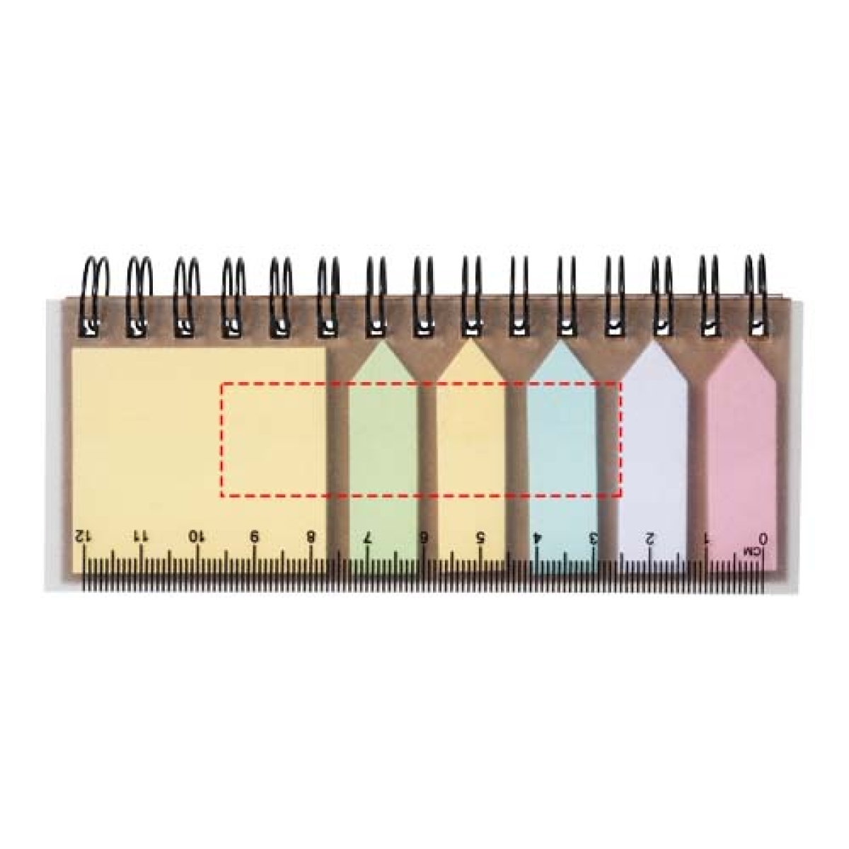 Spinner zelfklevende memo's - PP plastic - diverse kleuren en aantallen - notitieboek - voorzijde