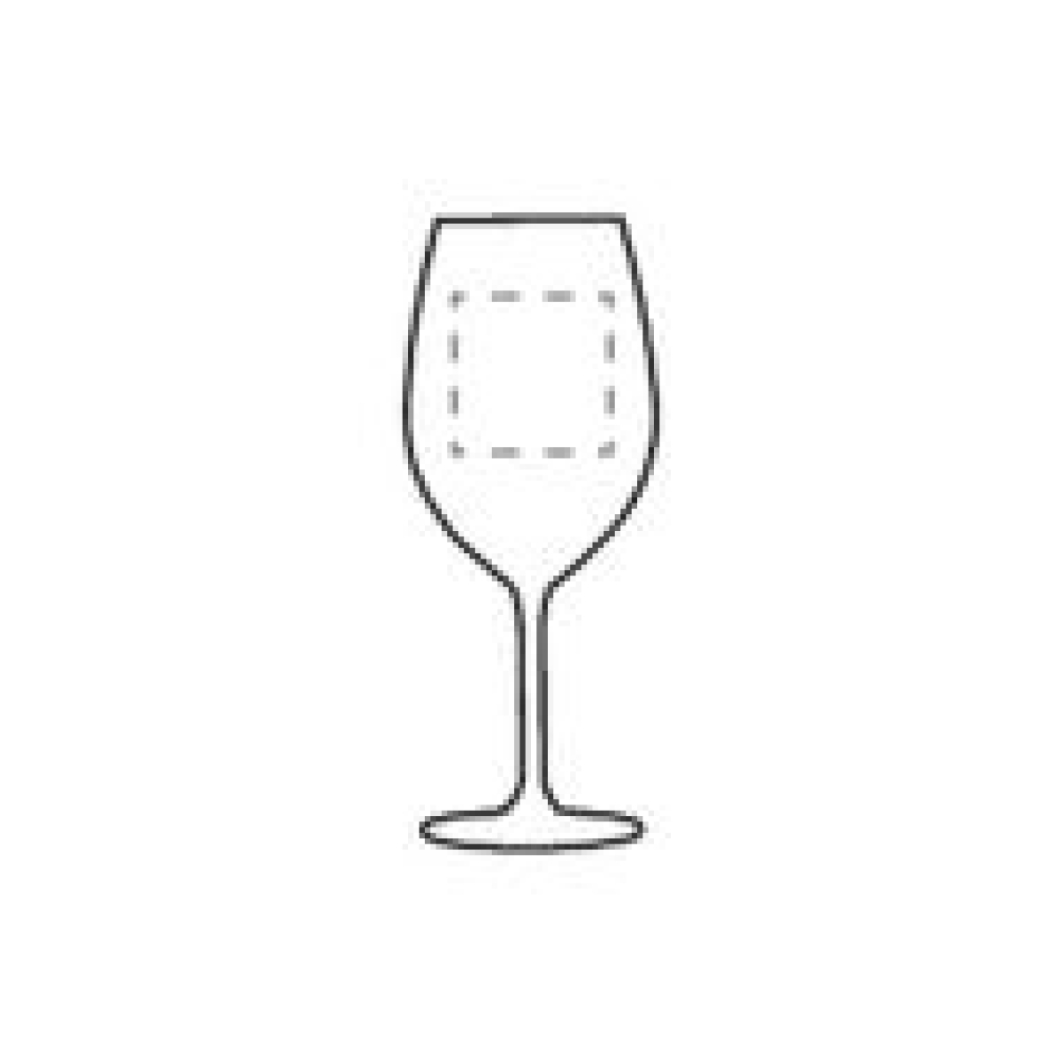 Esprit wijnglas 530 ml - transparant - op achterzijde