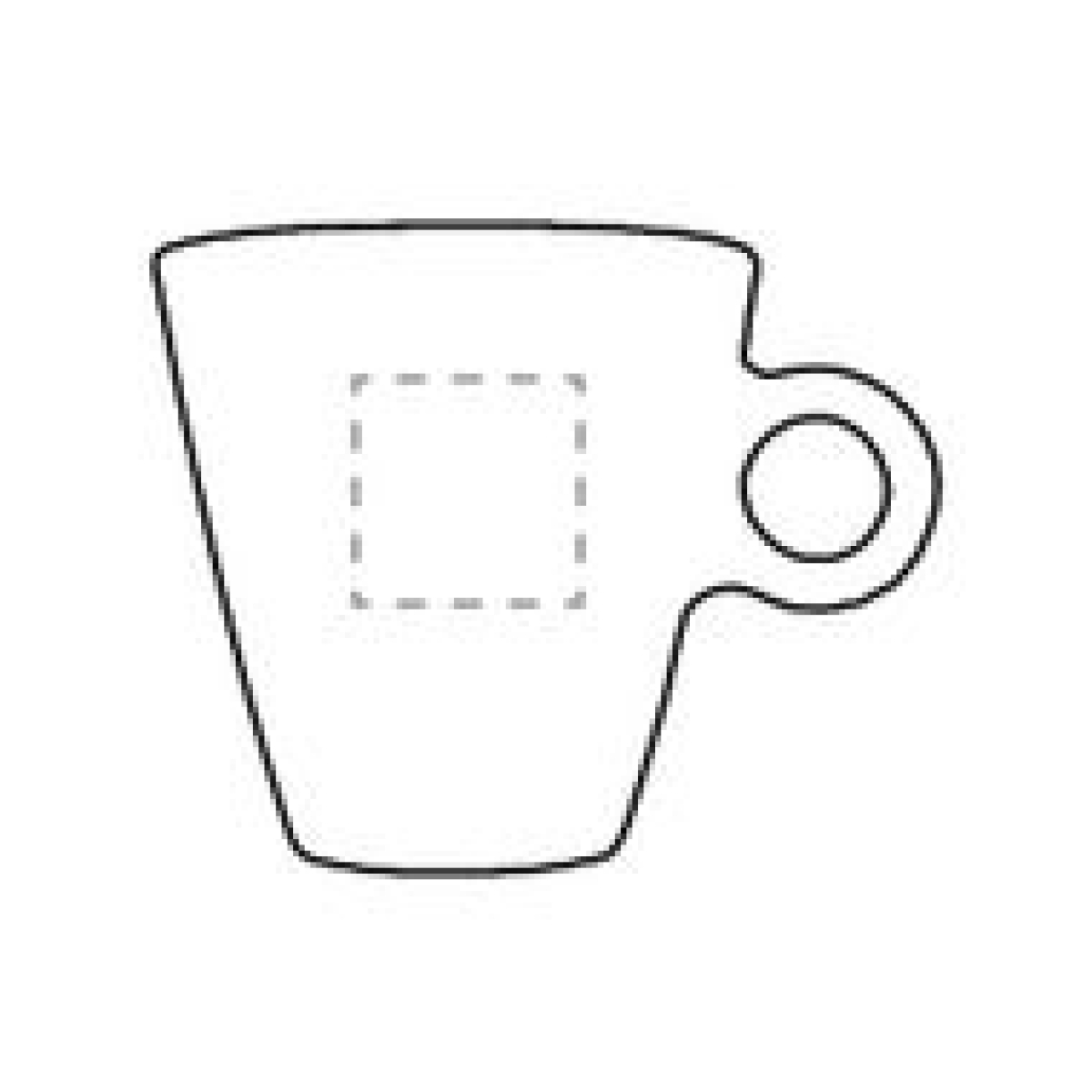 Lugano theeglas 320ml - transparant - op voorzijde