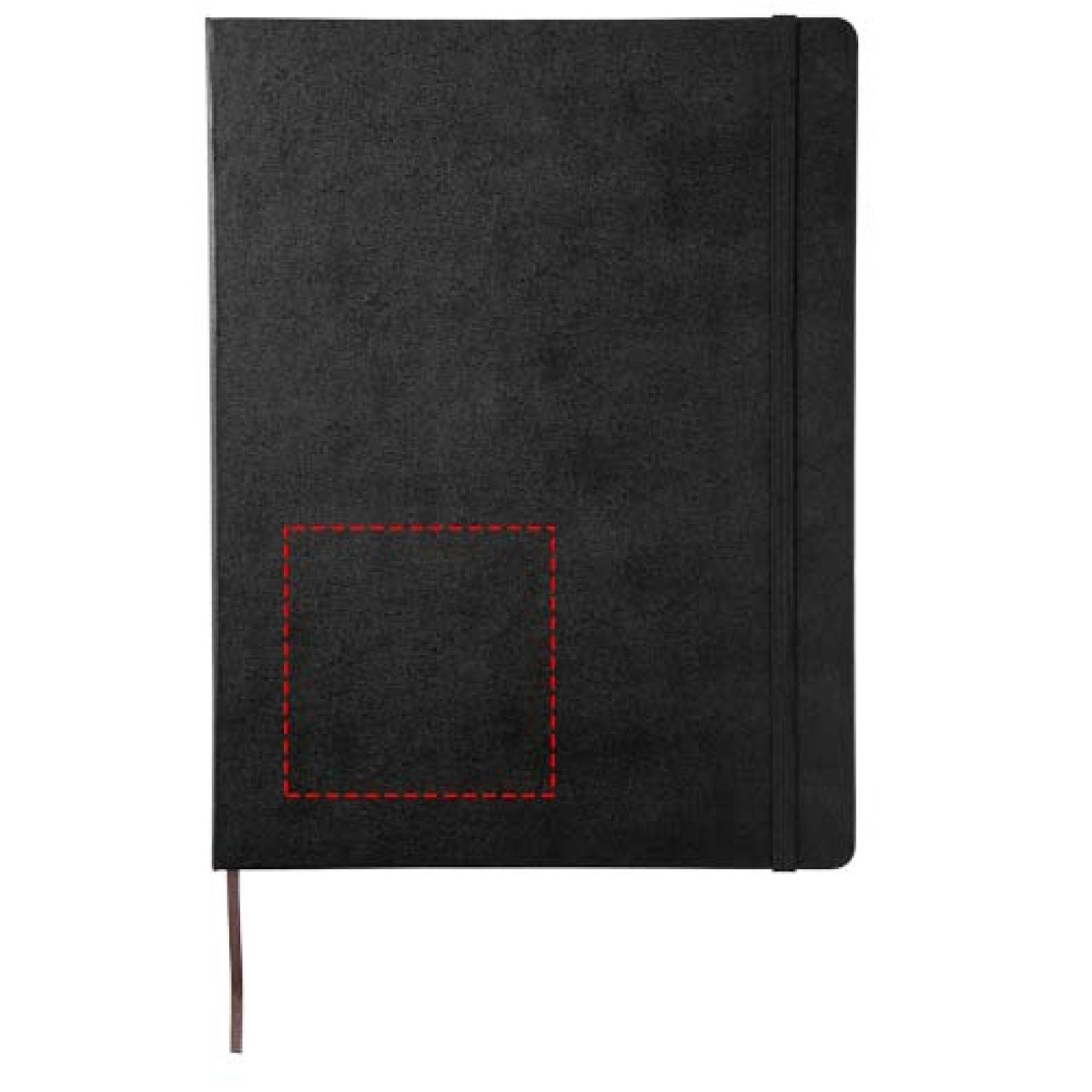 Moleskine Classic XL notitieboek - A4 - leerpapier - 96 vellen - gelinieerd - elastieksluiting en bladwijzer - hardcover - links onder