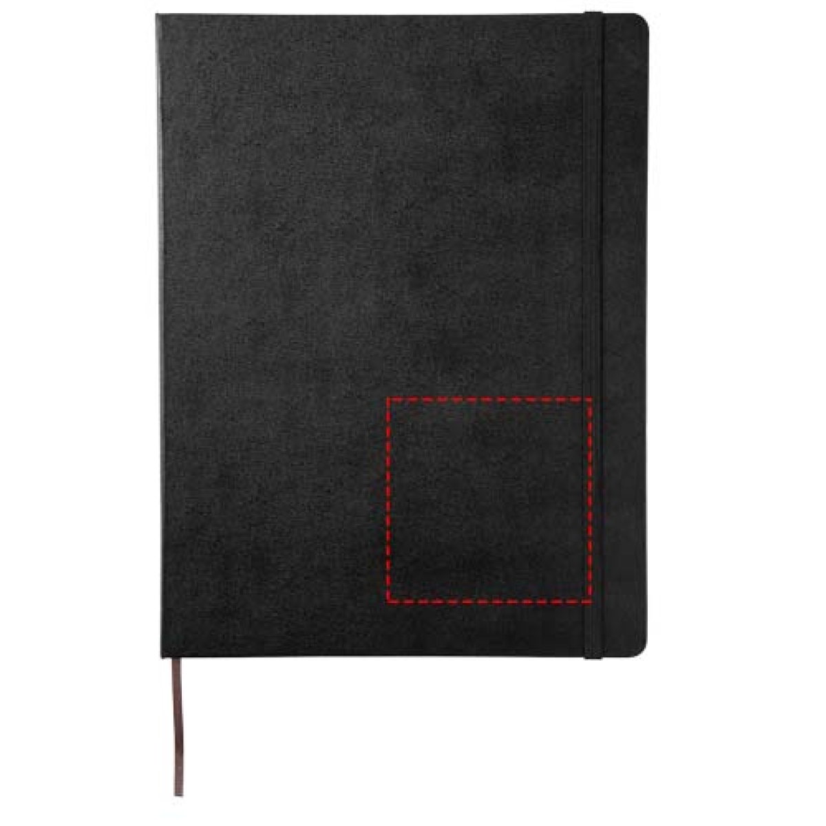 Moleskine Classic XL notitieboek - A4 - leerpapier - 96 vellen - gelinieerd - elastieksluiting en bladwijzer - hardcover - rechts onder