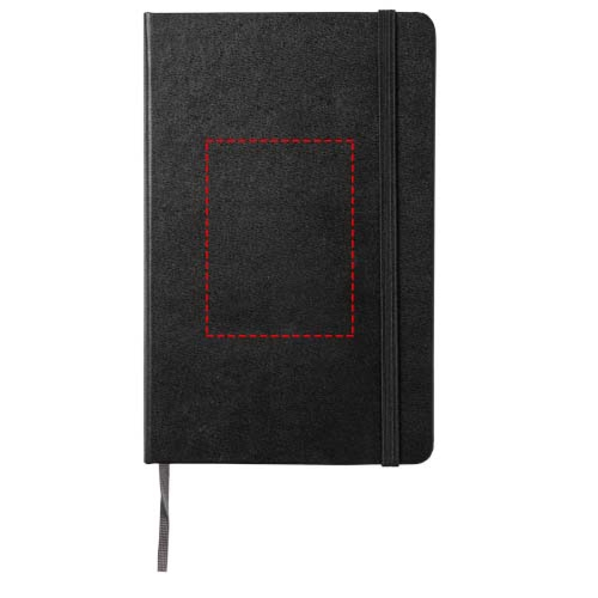 Moleskine Classic notitieboek - medium - kunstleer - 104 vellen - gelinieerd - ronde hoeken, elastieksluiting en bladwijzer - hardcover - voorzijde Moleskine Classic notitieboek - medium - kunstleer - 104 vellen - gelinieerd - ronde hoeken, elastieksluiting en bladwijzer - hardcover - voorzijde