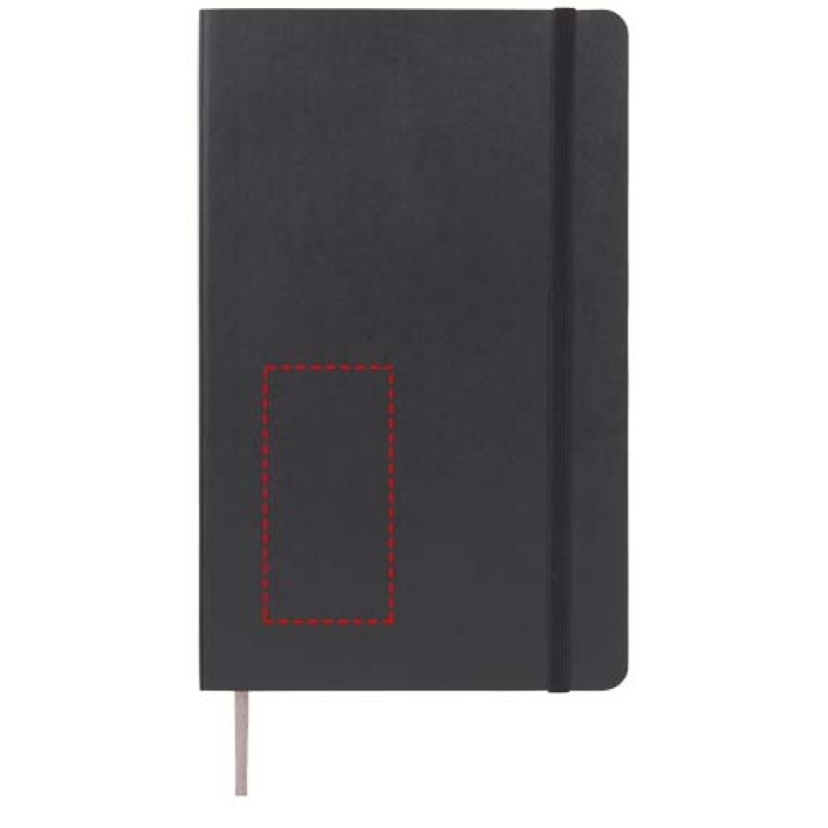 Moleskine Classic notitieboek - large - kunstleer - 96 vellen - gelinieerd - ronde hoeken, bladwijzer en elastieksluiting - softcover - links onder