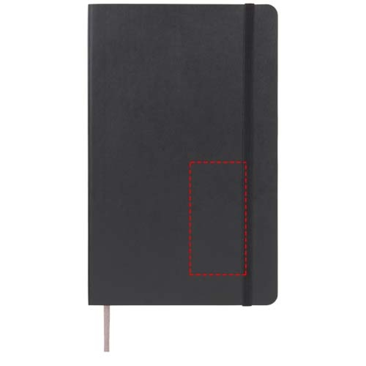 Moleskine Classic notitieboek - large - kunstleer - 96 vellen - gelinieerd - ronde hoeken, bladwijzer en elastieksluiting - softcover - rechts onder