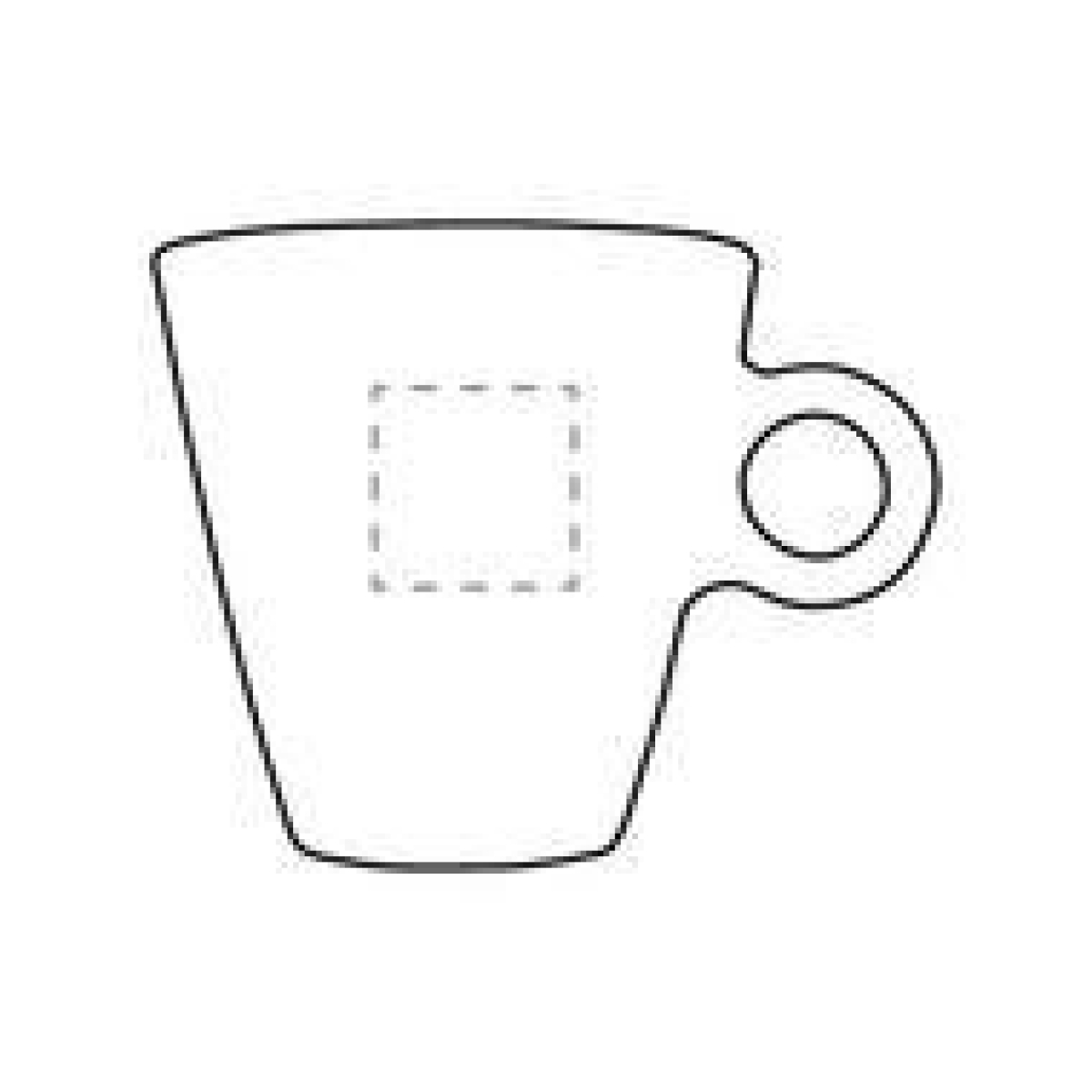 Lugano koffieglas 230ml - transparant - op voorzijde