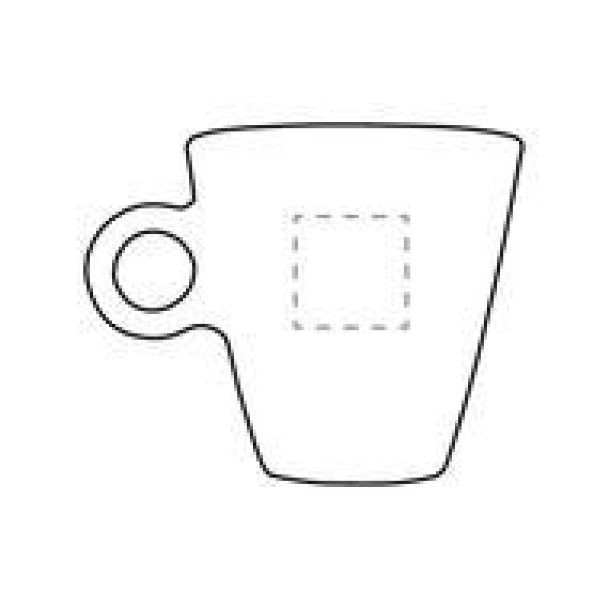 Lugano koffieglas 230ml - transparant - op achterzijde