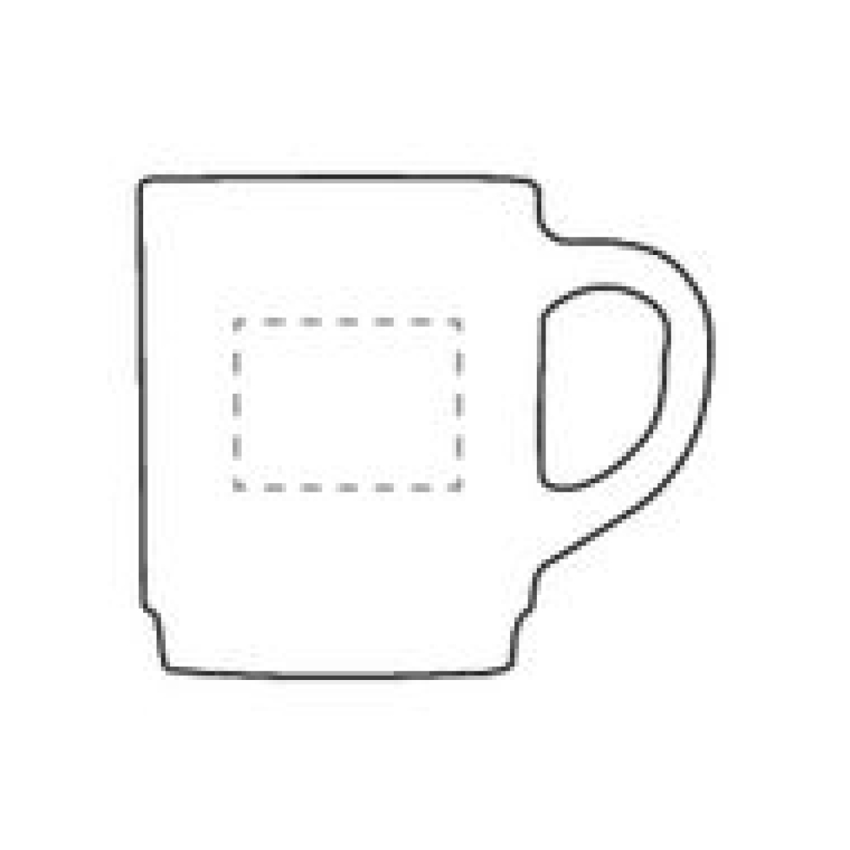 Classic theeglas 250ml - met oor - stapelbaar - op voorzijde