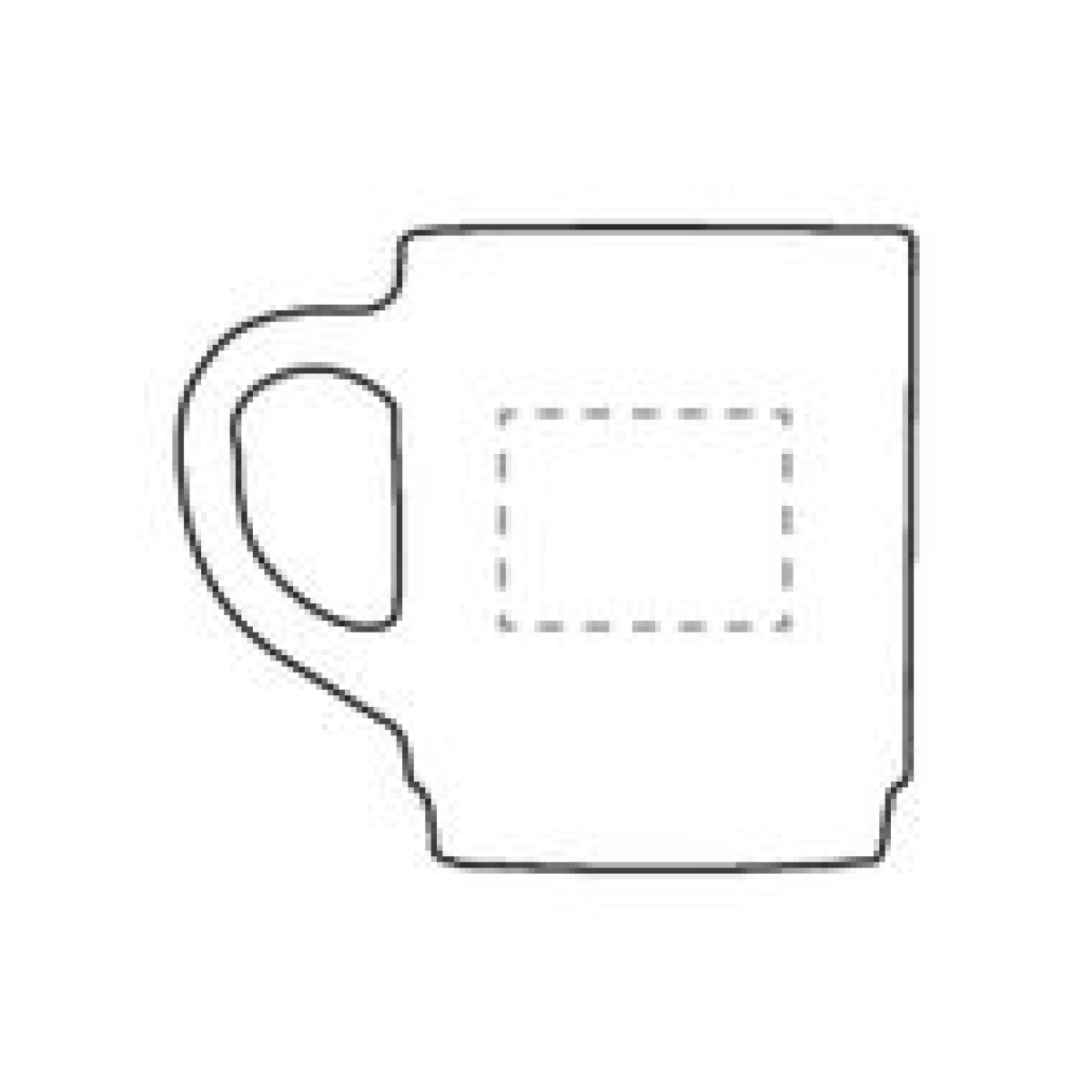 Classic theeglas 250ml - met oor - stapelbaar - op achterzijde