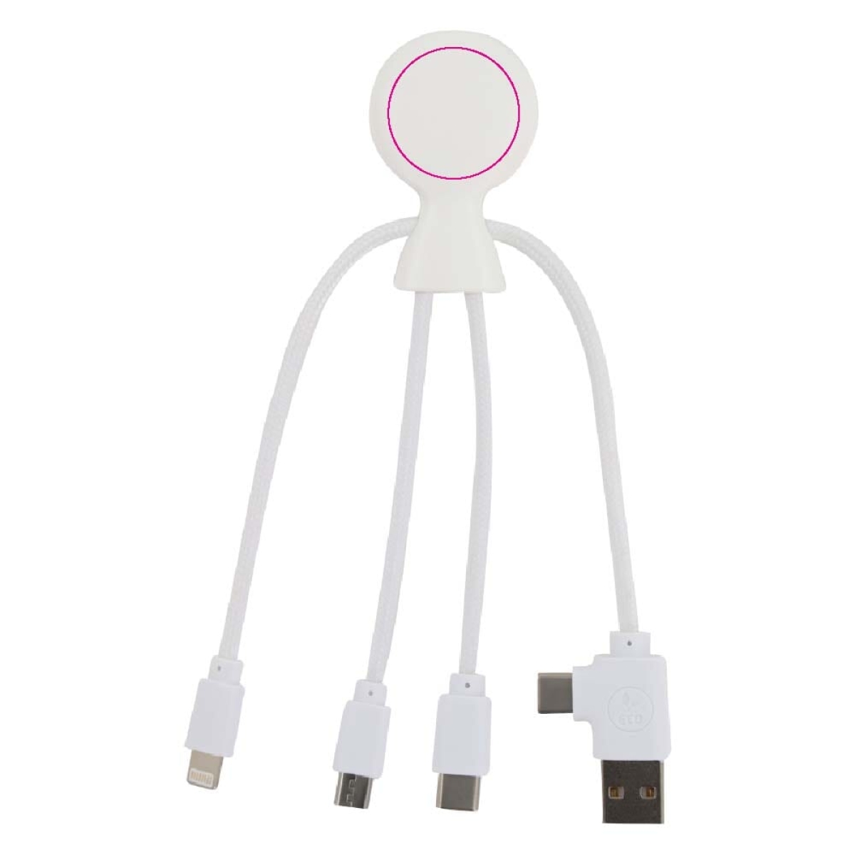 Xoopar Mr. Bio smart oplaadkabel - kunststof - NFC - zijde 1 Xoopar Mr. Bio smart oplaadkabel - kunststof - NFC - zijde 1