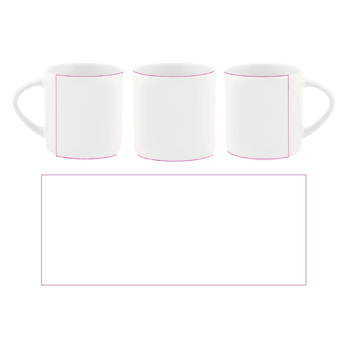 Oslo mok 180ml - keramiek - wit - rondom