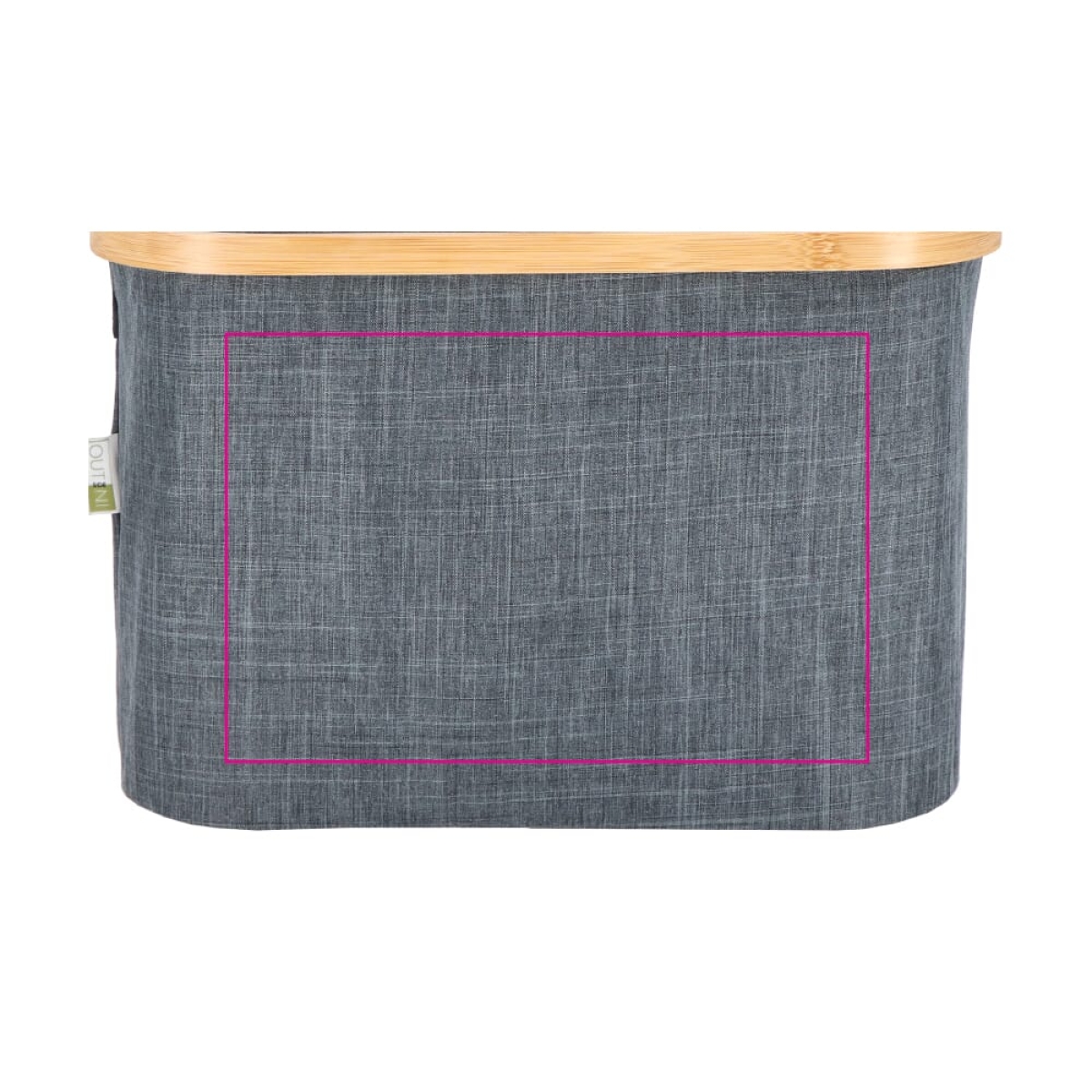 InSideOut mand Sogne 38 x 26 x 25 cm - rPET & bamboe - inklapbaar - zijde 1