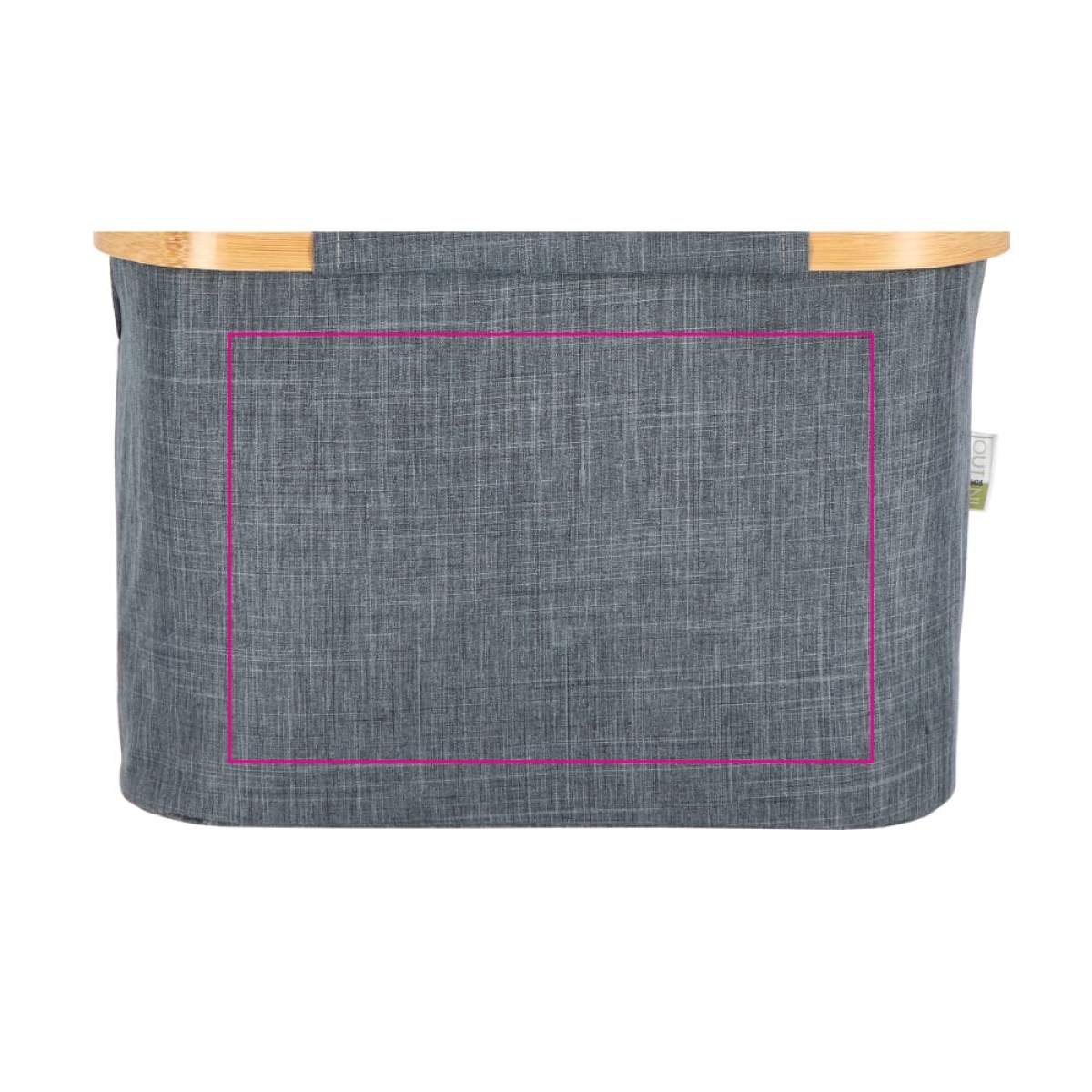 InSideOut mand Sogne 38 x 26 x 25 cm - rPET & bamboe - inklapbaar - zijde 2