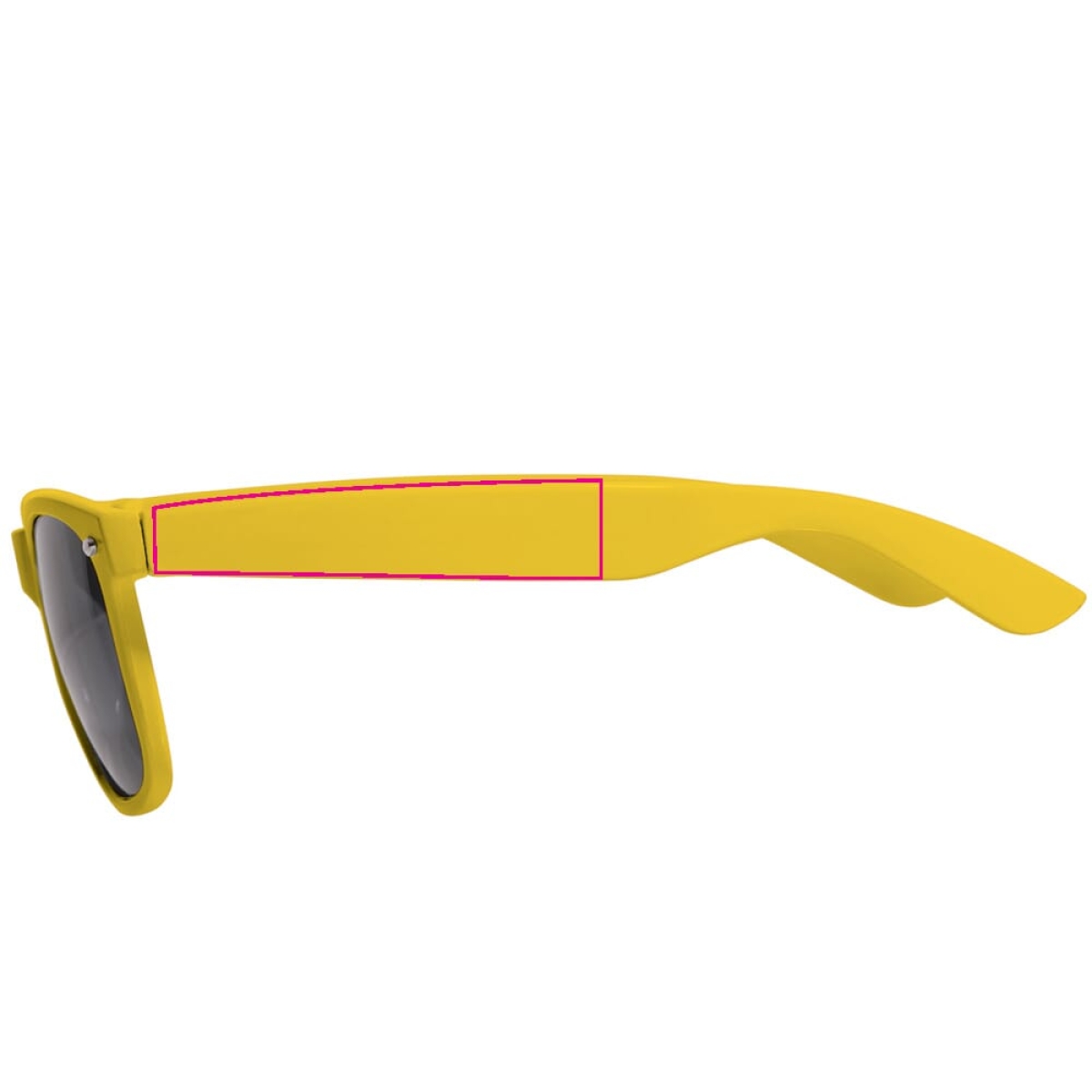 Justin zonnebril - kunststof - UV400 - 1 cm vanaf schanier links Justin zonnebril - kunststof - UV400 - 1 cm vanaf schanier links