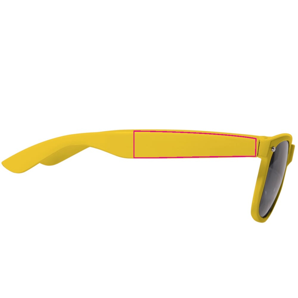 Justin zonnebril - kunststof - UV400 - 1 cm vanaf schanier rechs Justin zonnebril - kunststof - UV400 - 1 cm vanaf schanier rechs