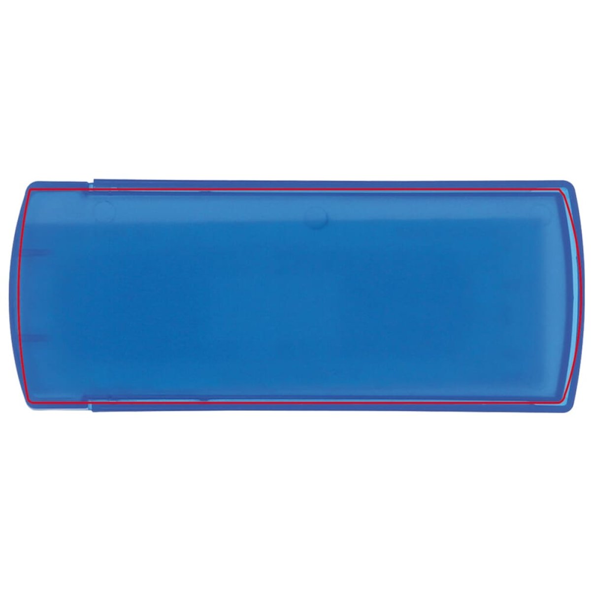 Transparant pleisterdoosje - plastic - 5 pleisters - met schuifklep - zijde 1 bovenkant