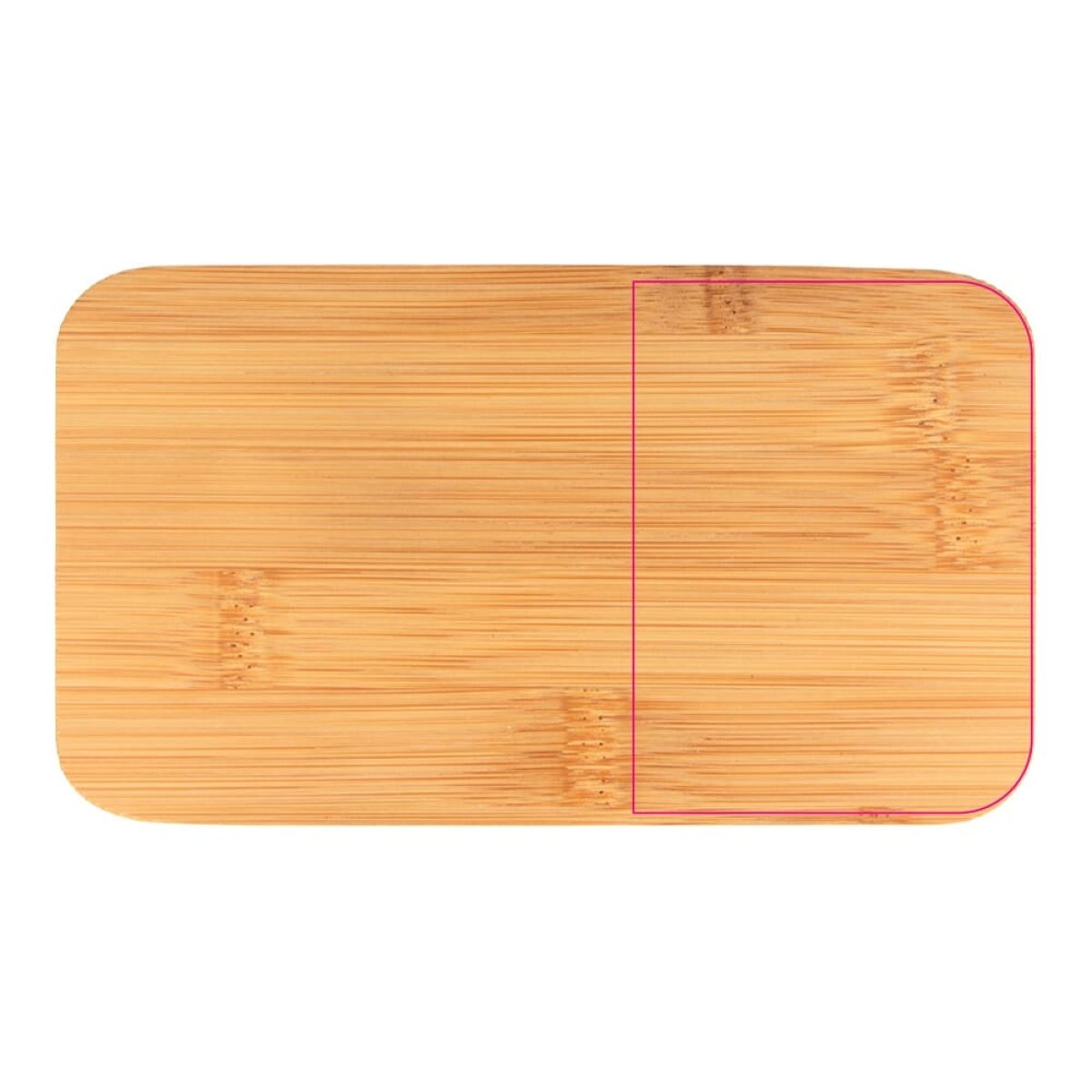 Bento lunchbox - gerecycled PP - elastische sluiting - bovenzijde rechts