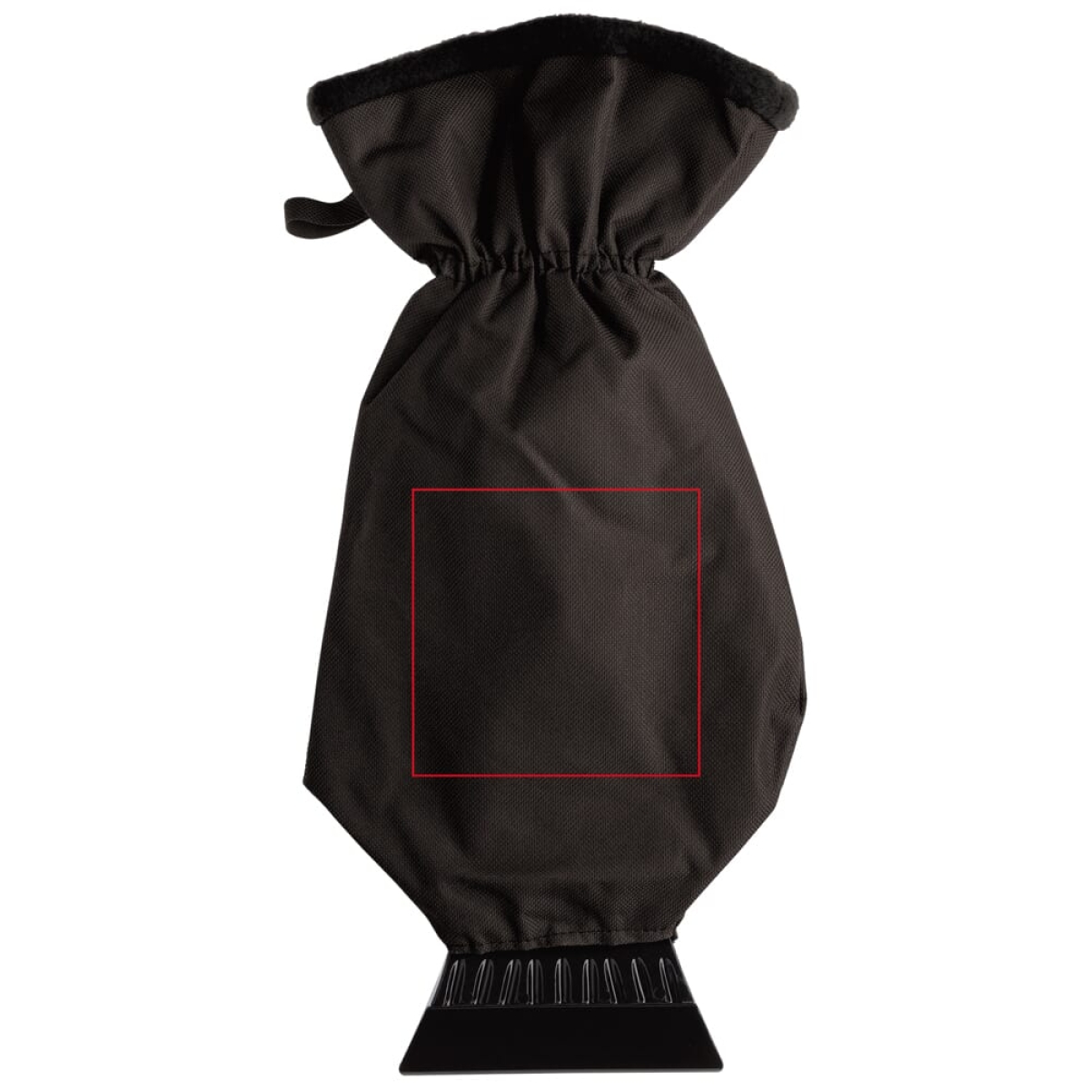 IJskrabber met handschoen - plastic/polyester - handschoen op de handschoen