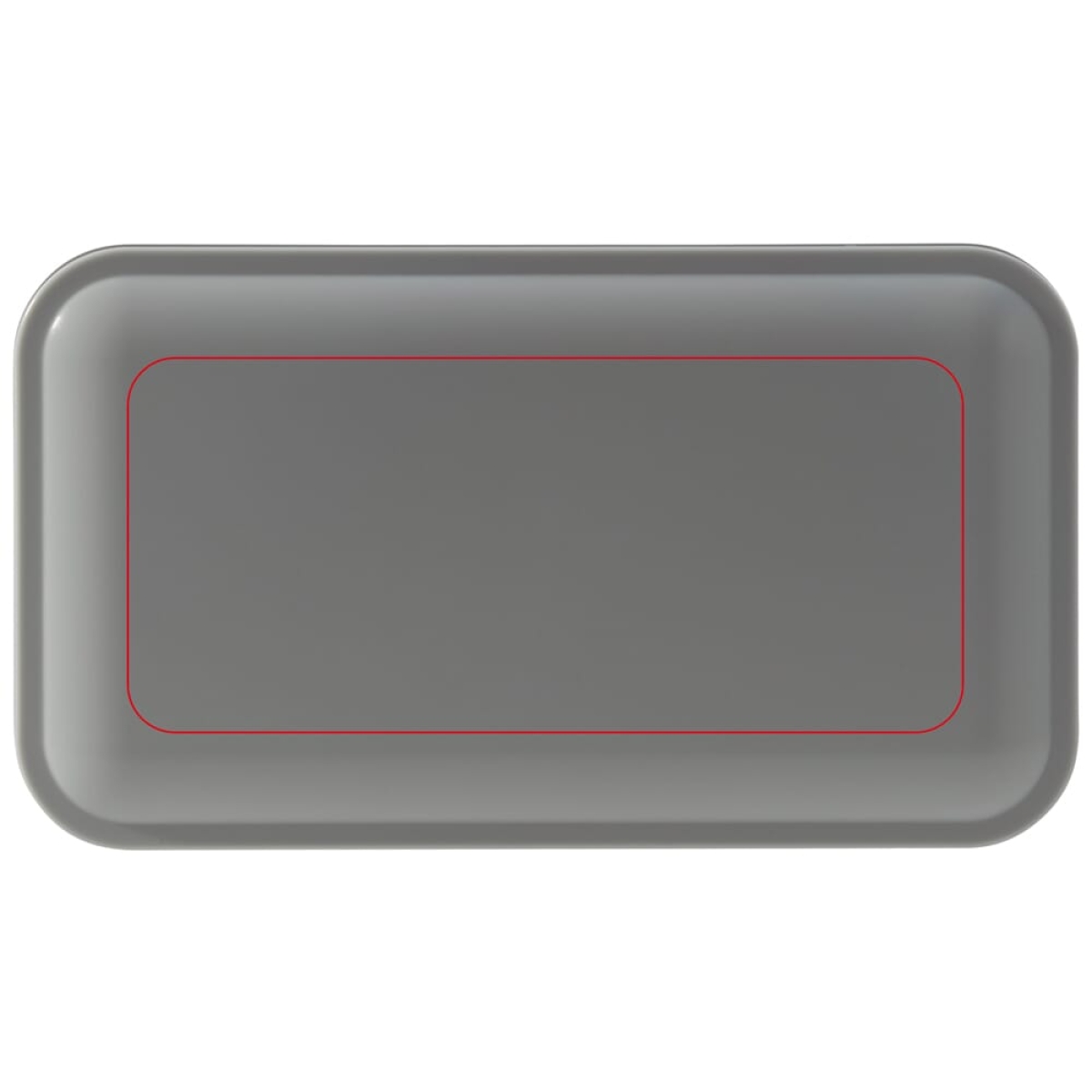 Bento lunchbox 1250ml - PP - 2 compartimenten - inclusief bestek - op het deksel