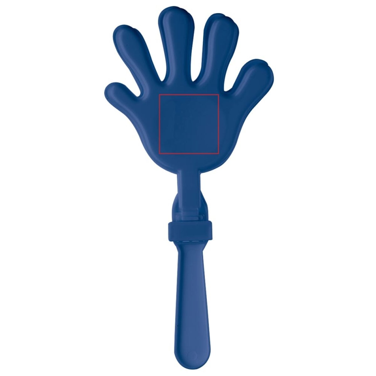 Handklapper - 18,5 cm - kunststof - zijde 1 Handklapper - 18,5 cm - kunststof - zijde 1