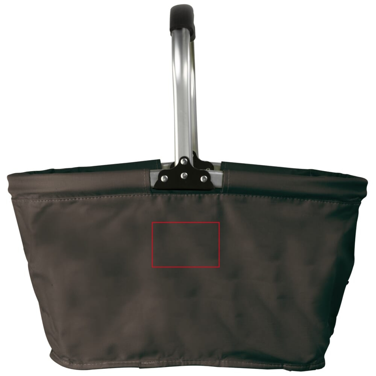 Opvouwbare picknickmand koeltas 25 L - polyester - draaghandvat - zijde 2