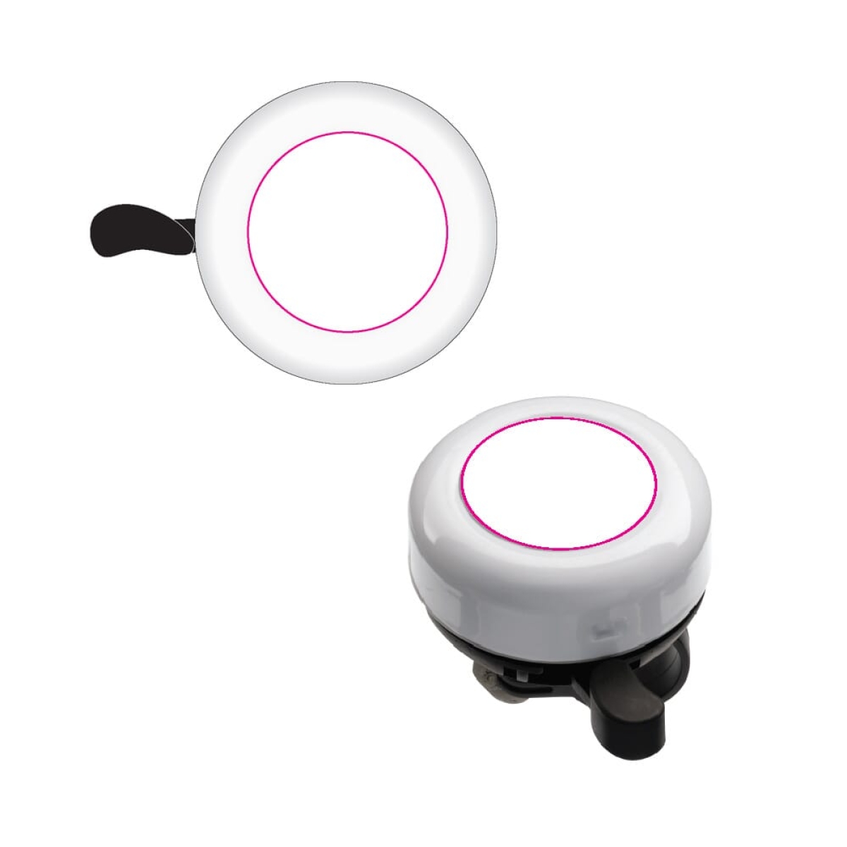 Metalen Fietsbel - bovenkant