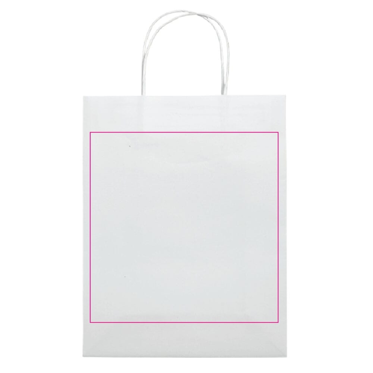 Papieren tas 100 g/m² - A3 - bruin - gedraaid koord - zijde 1