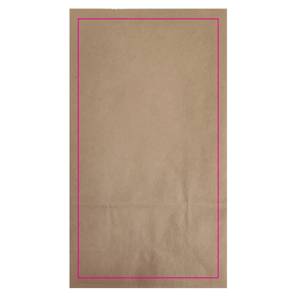 Papieren zak 70 g/m² - A5+ - bruin - zijde 1 Papieren zak 70 g/m² - A5+ - bruin - zijde 1