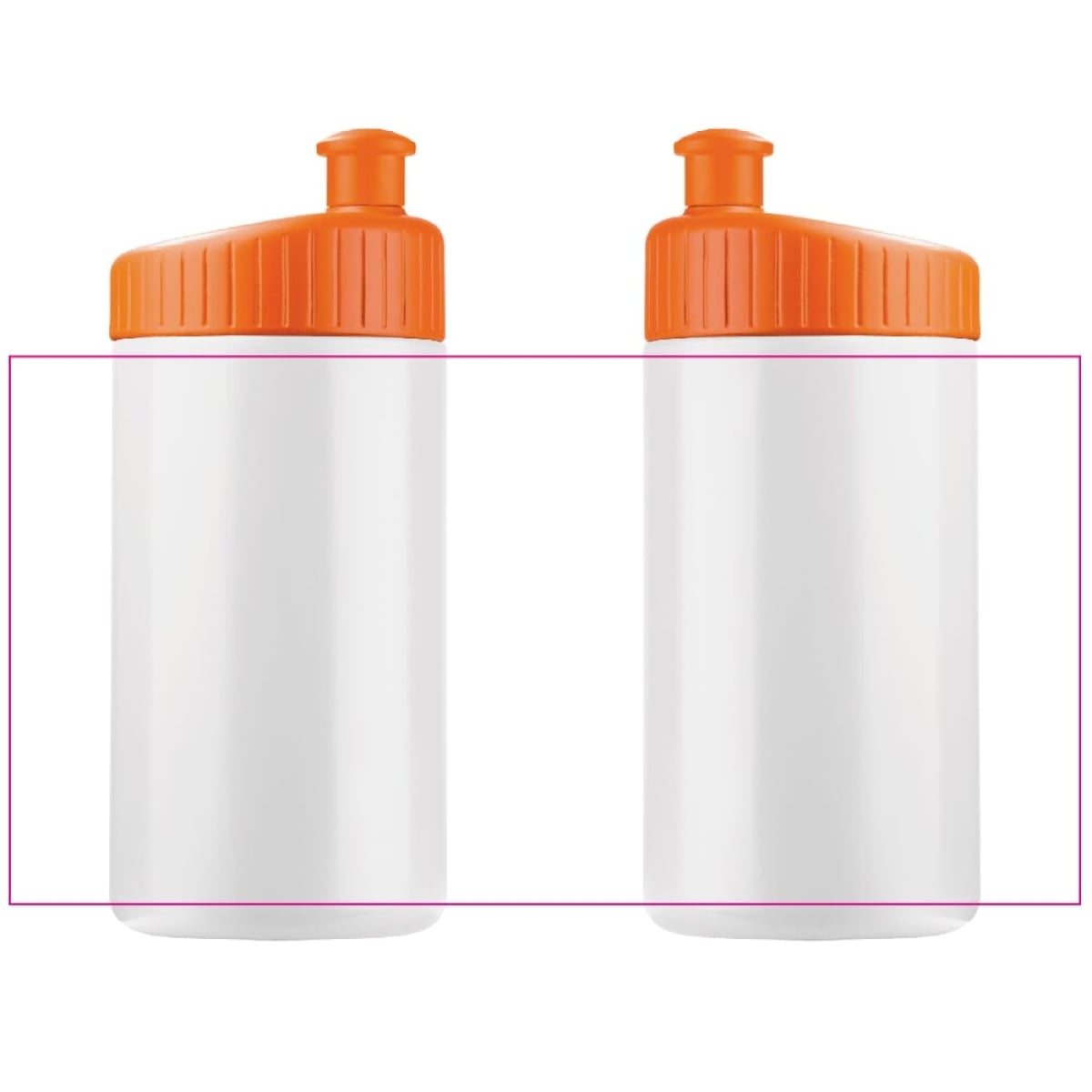 Bidon design 500ml - kunststof - rondom