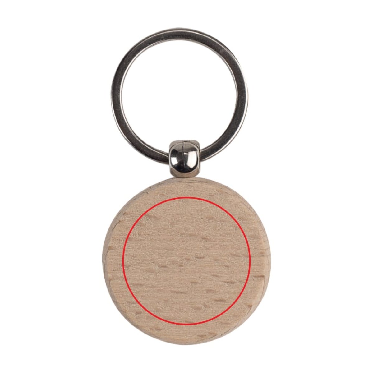 Ronde sleutelhanger - hout - zijde 2