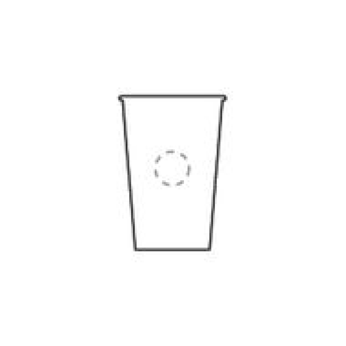 Hazel koffiebeker 300 ml - PP - stapelbaar - op 1 zijde