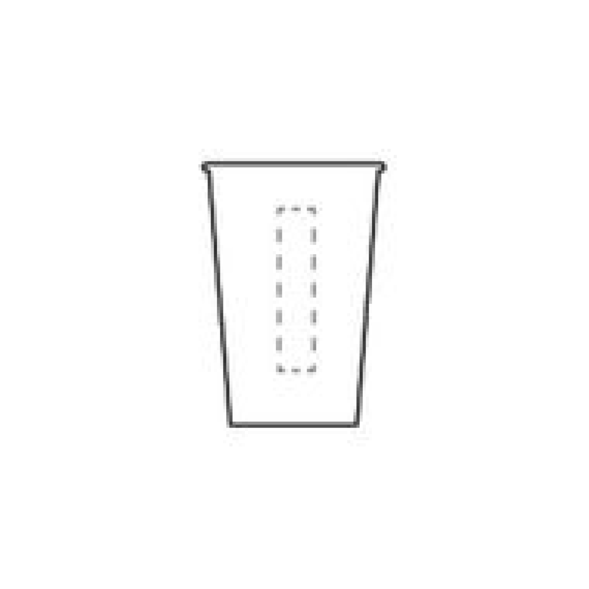 Hazel koffiebeker 300 ml - PP - stapelbaar - op 2e zijde