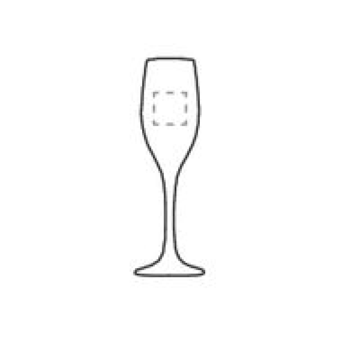 Smokey champagneglas 180ml - op 2e zijde Smokey champagneglas 180ml - op 2e zijde