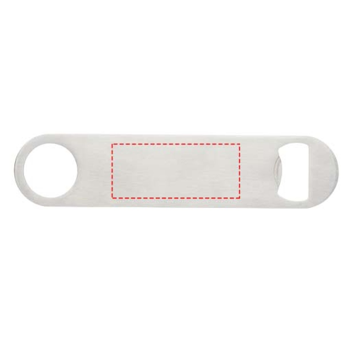 Paddle flesopener - RVS - voorzijde