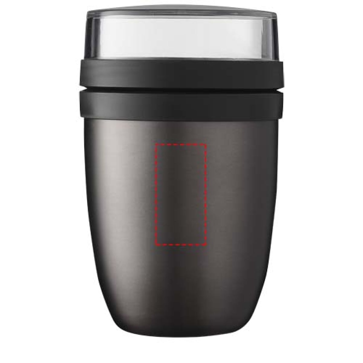 Mepal Ellipse lunchpot - kunststof, RVS - 0,5 + 0,2 L - geïsoleerd - voorzijde