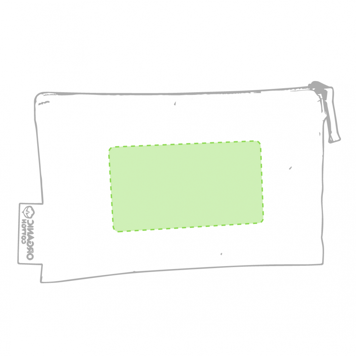 Plumok toilettas - bio katoen - milieuvriendelijk label - Aan de andere kant