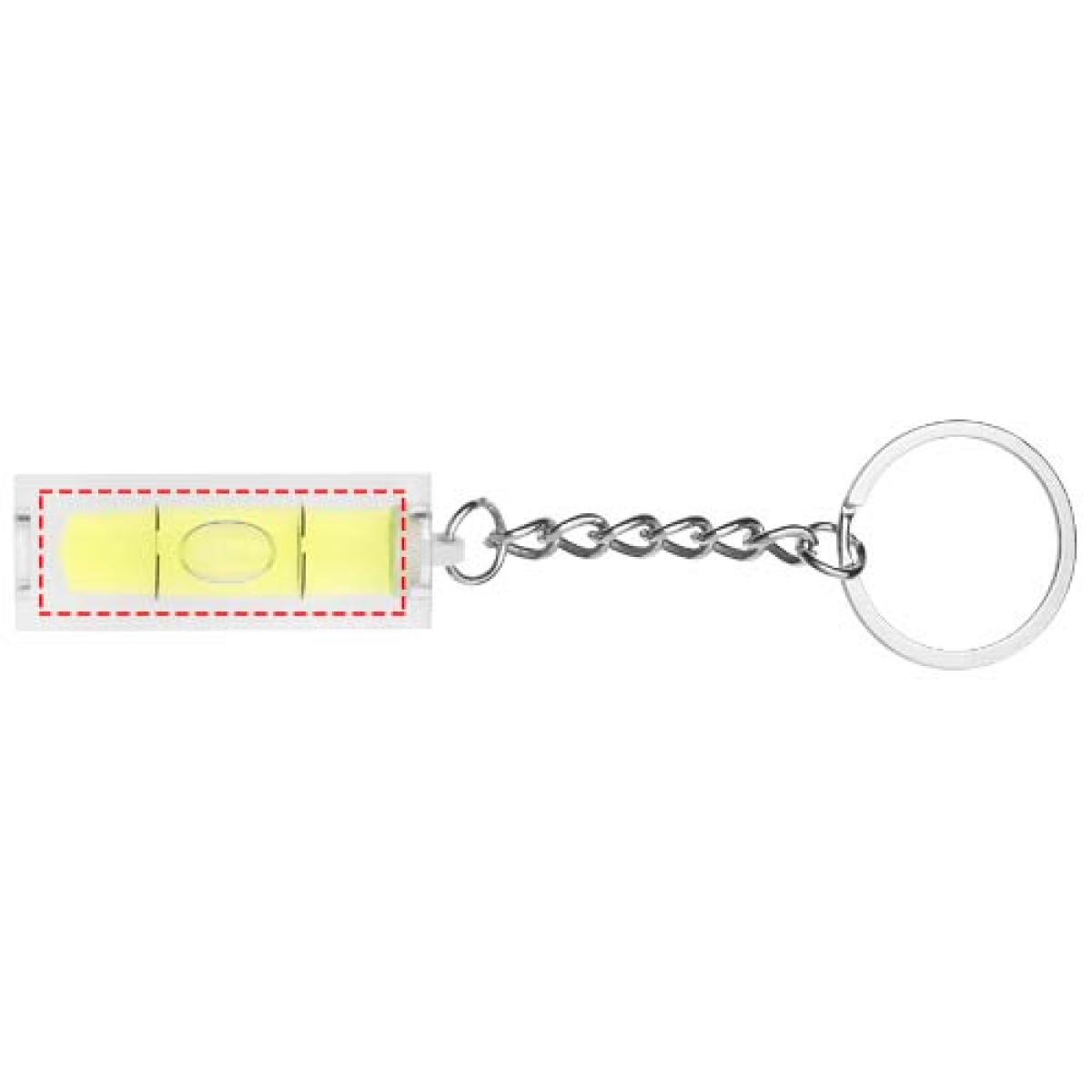 Waterpas sleutelhanger - acryl - 4 cm - voorzijde Waterpas sleutelhanger - acryl - 4 cm - voorzijde