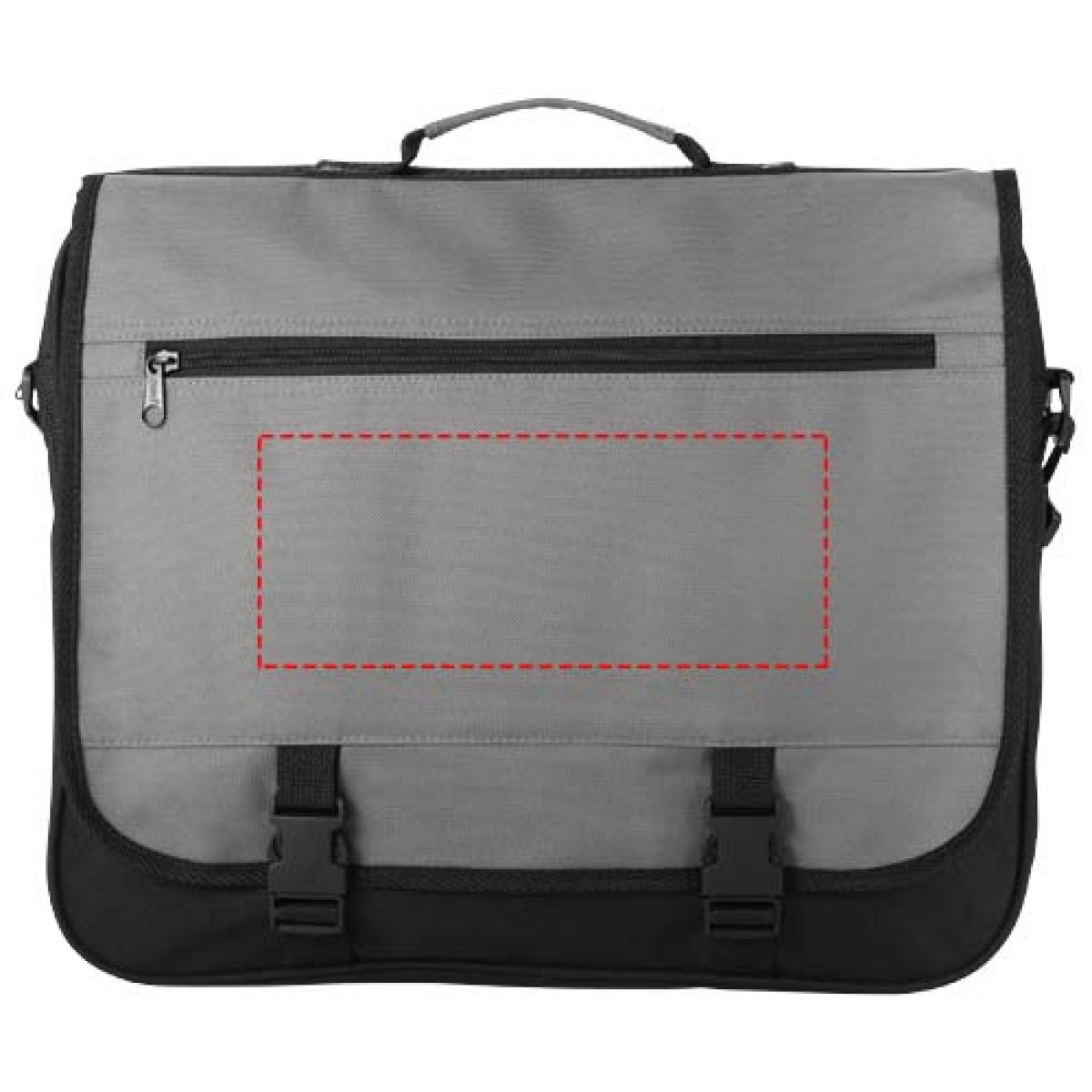 Anchorage documententas - polyester - 600D - gespsluiting - verstelbare schouderband - voorzijde