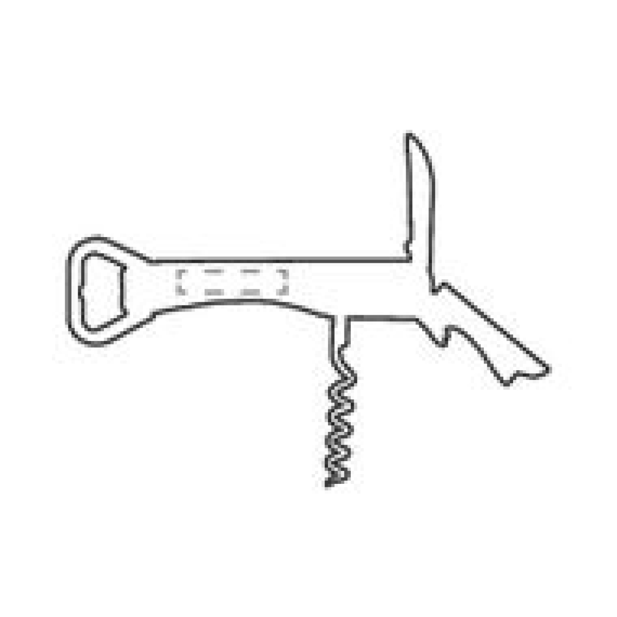 Butler Bamboo kelnersmes - op voorzijde handgreep