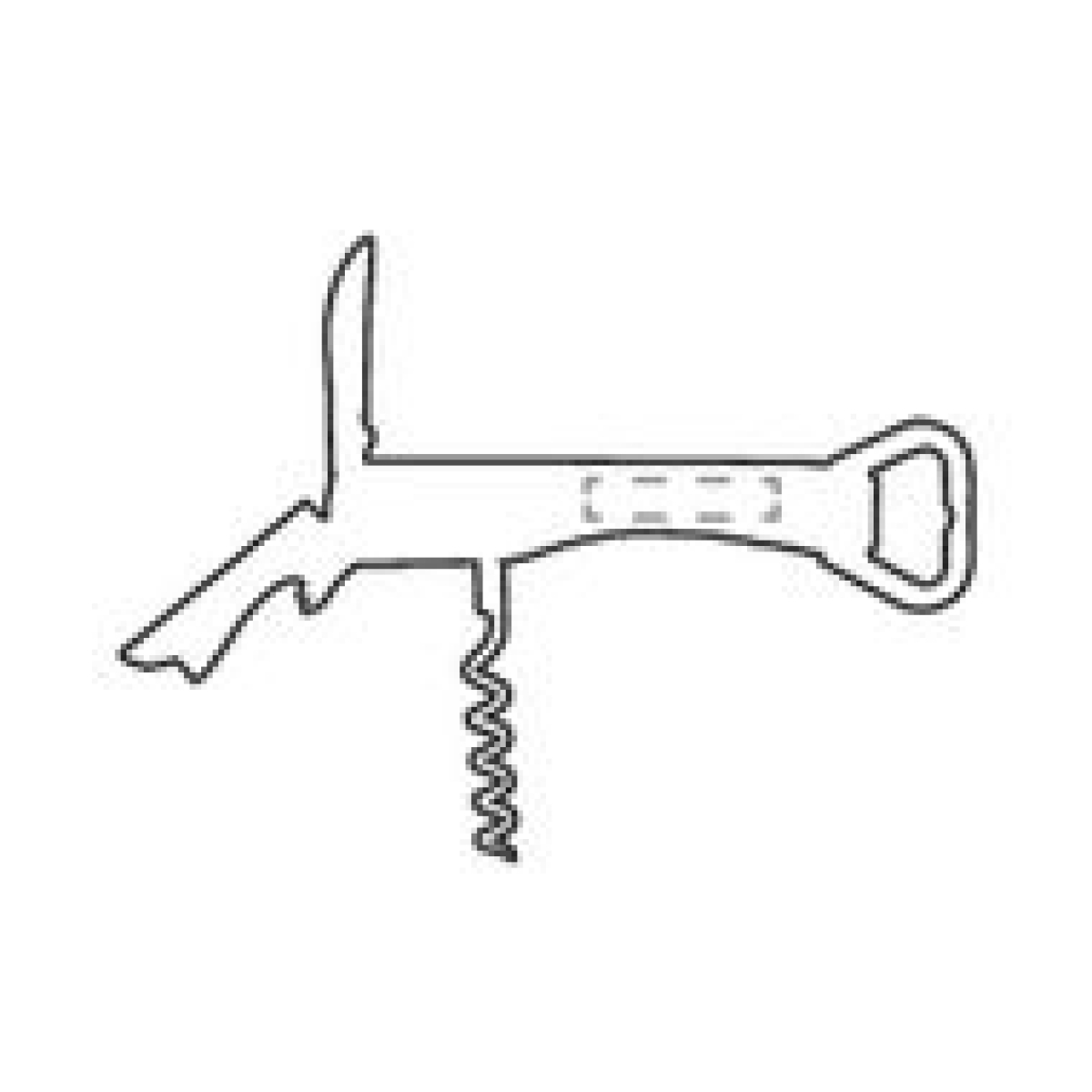 Butler Bamboo kelnersmes - op achterzijde handgreep