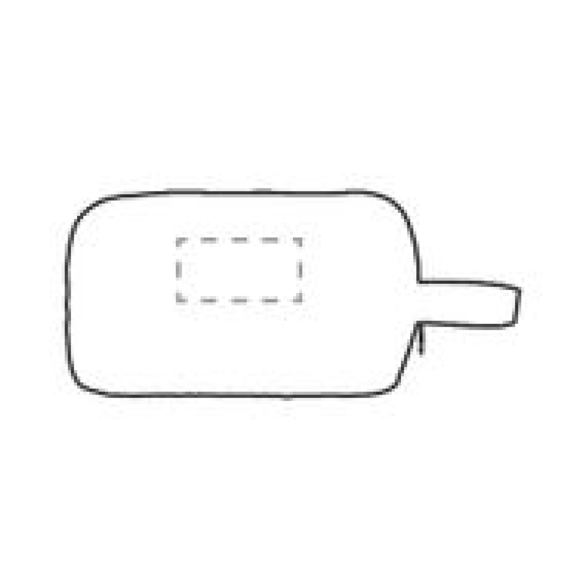 Eco CocCork toilettas - canvas en kurk - draaglus - op voorzijde