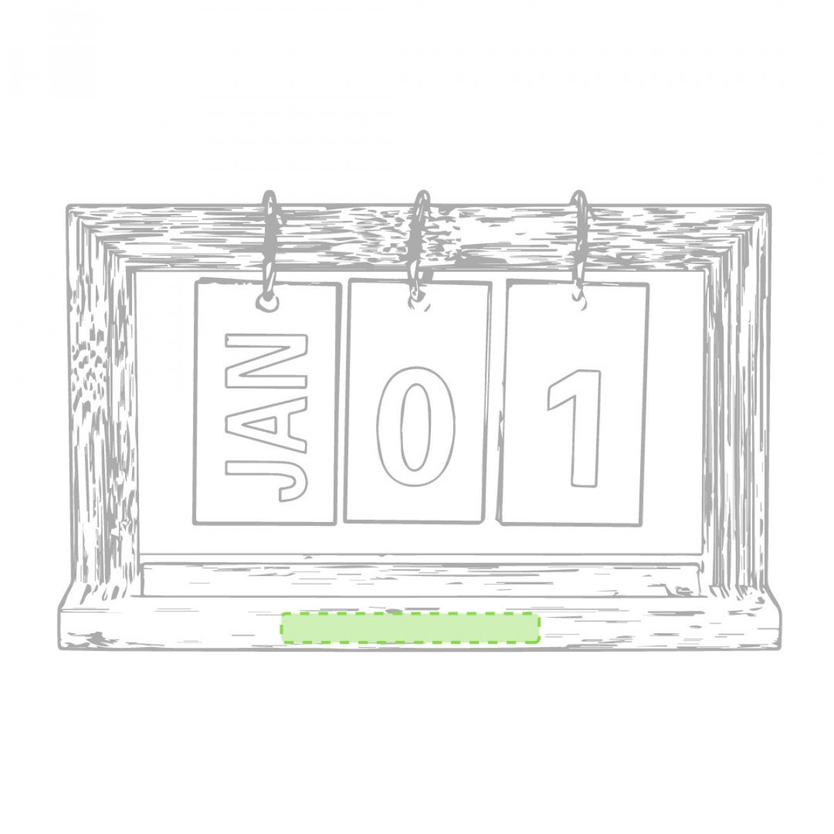 Eeuwige Kalender Vitelix - Gecentreerd onderaan Eeuwige Kalender Vitelix - Gecentreerd onderaan