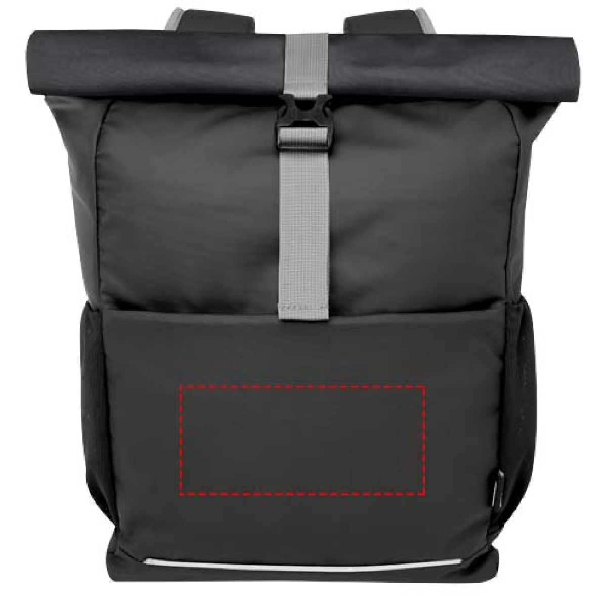 Aqua fietstas - 20L - rPET polyester - waterbestendig - laptopvak - voorzijde