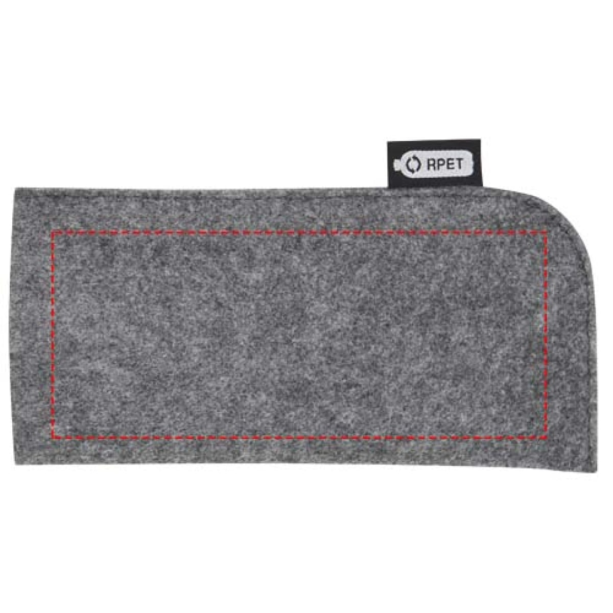 Felta brillenhoesje - gerecycled polyester/vilt - GRS gecertificeerd - voorzijde