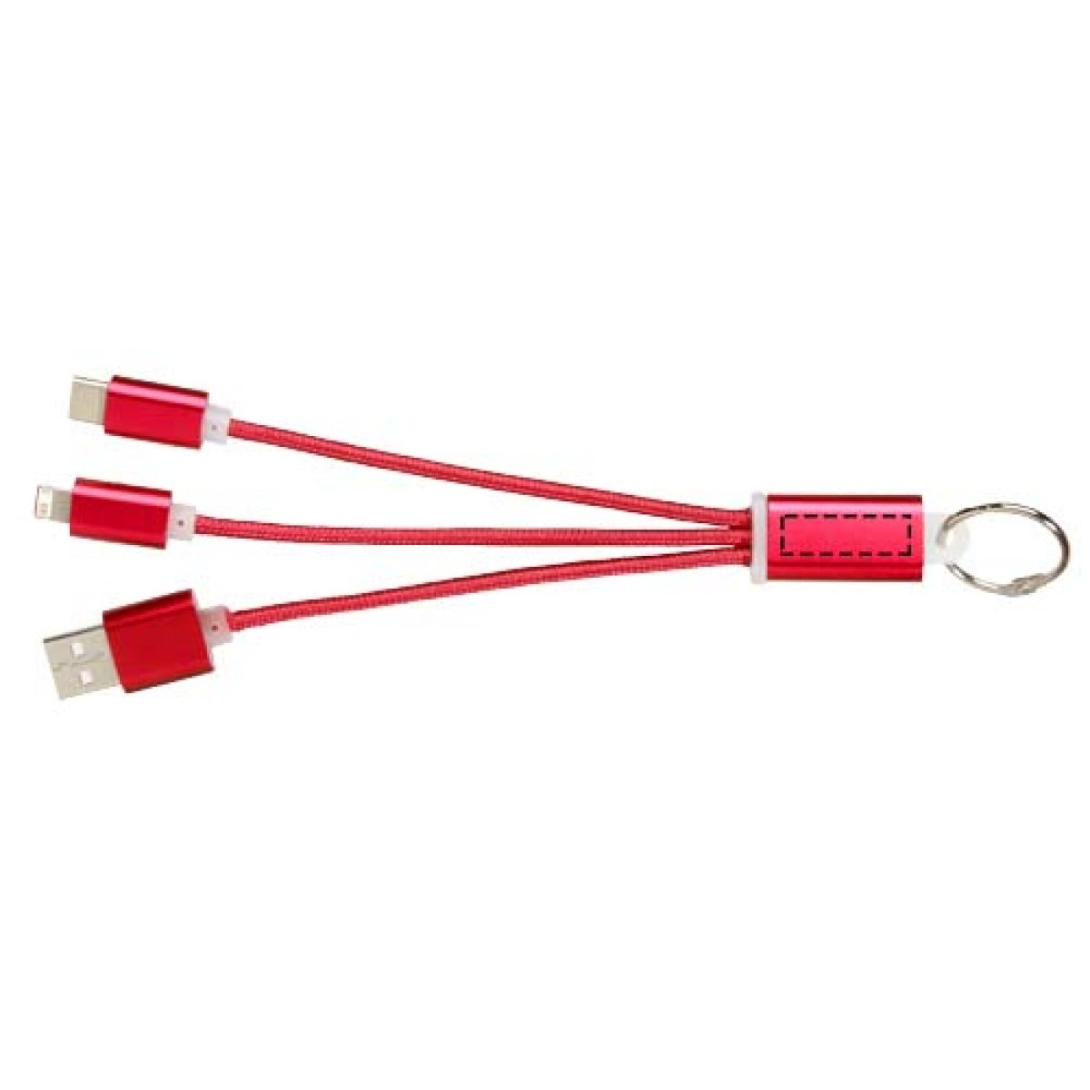 3 in 1 oplaadkabel - metaal - sleutelhanger - paneel 3 in 1 oplaadkabel - metaal - sleutelhanger - paneel