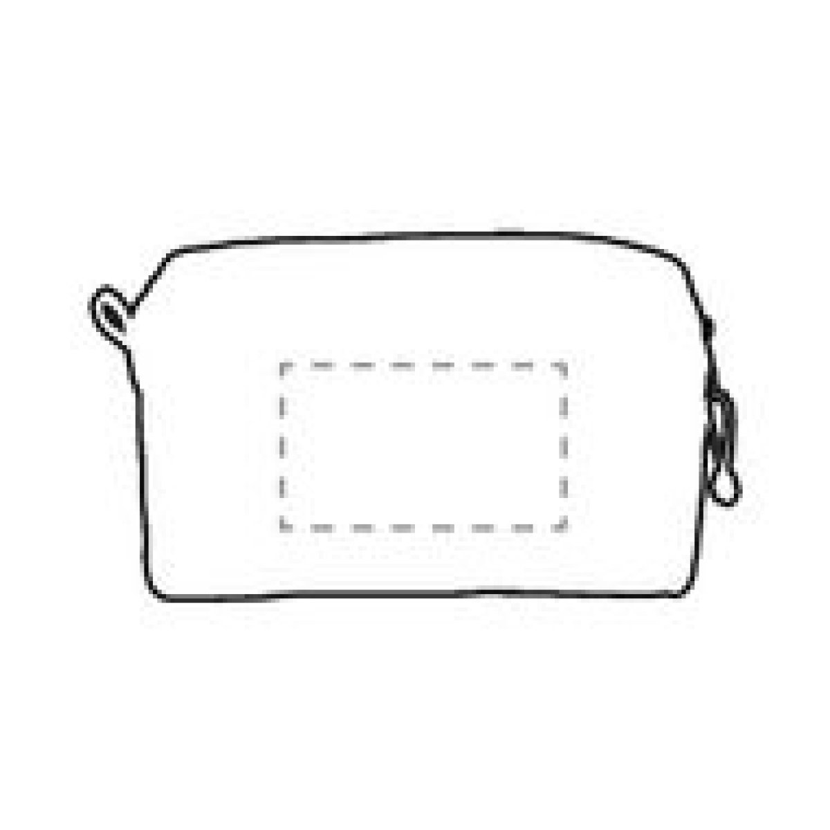 Stacey toilettas - rPET polyester - extra ritsvak - op achterzijde