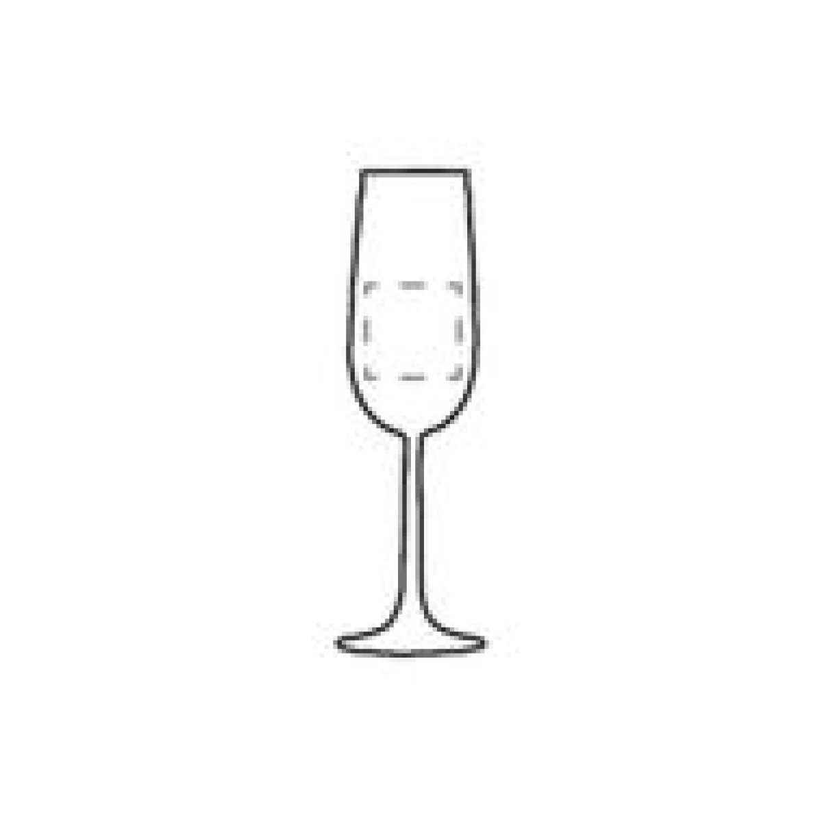 Bourgogne champagneglas 170ml - op achterzijde individuele namen