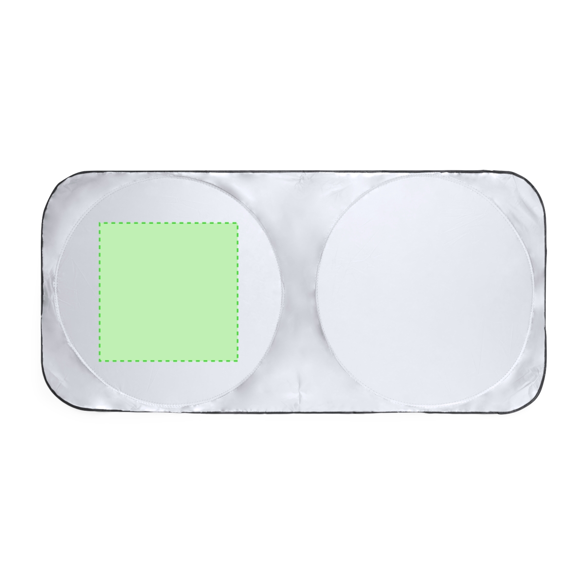 Opvouwbaar zonnescherm - polyester 170T - 150x70 cm - - Gecentreerde zijde 1